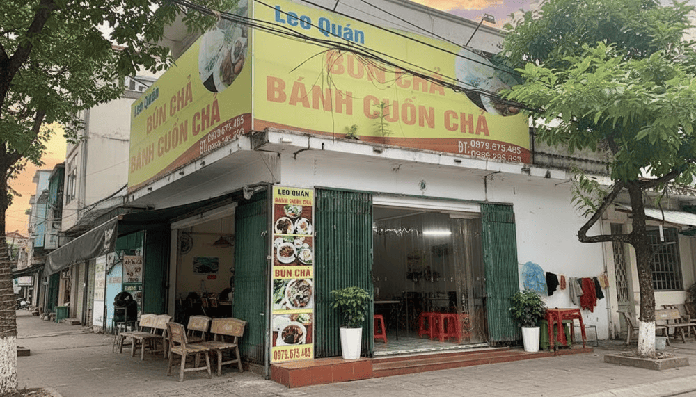 Bánh cuốn Phủ Lý Leo Quán